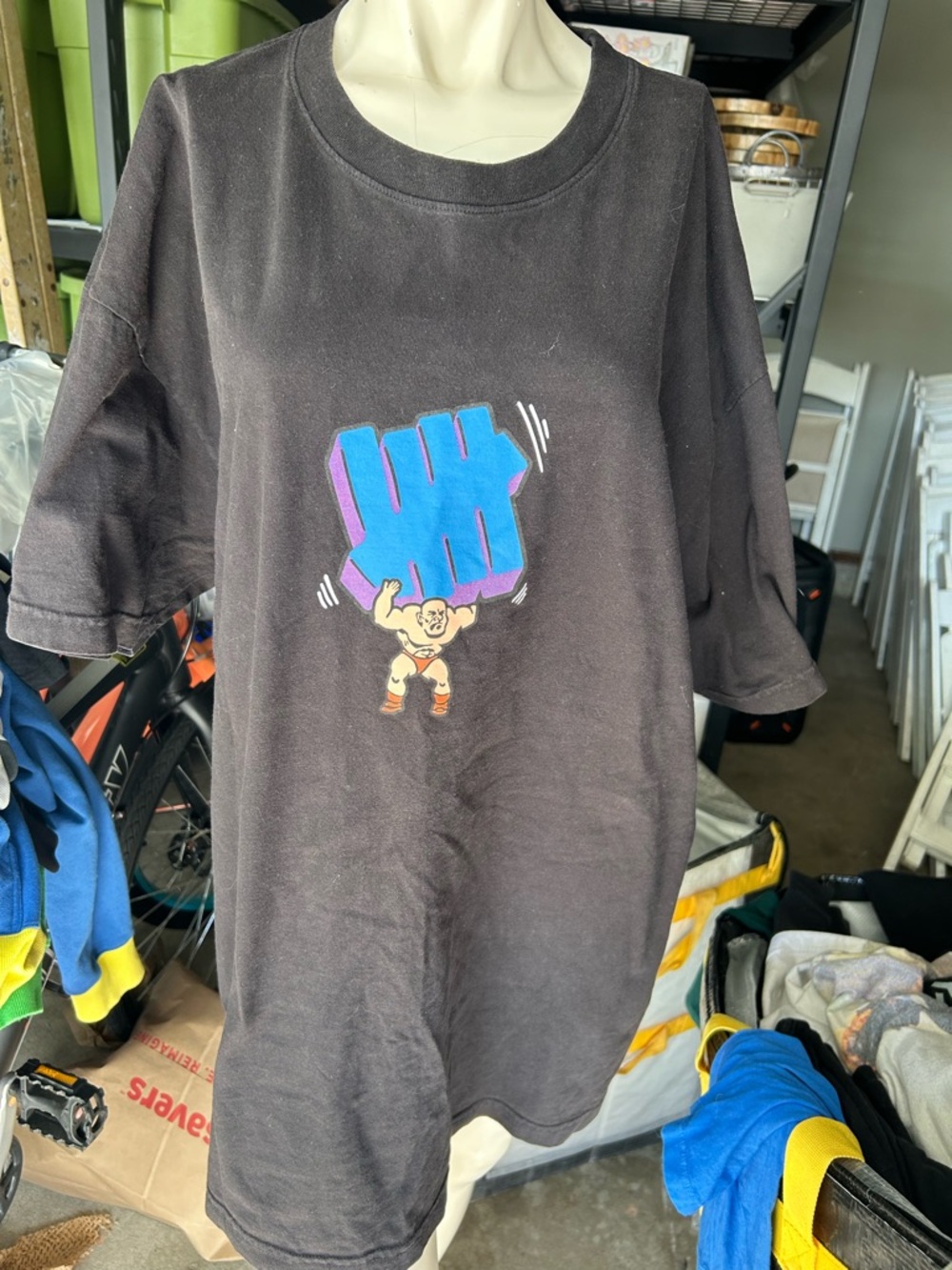 Undefeated wrestler tshirt size X-Large men as is condition